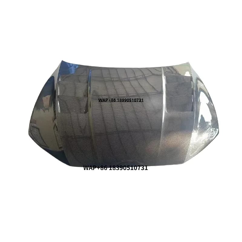 OEM Style Carbon Fiber Front Engine Hood with Glass for A7 C7 S7 RS7 2019-2022 New Condition