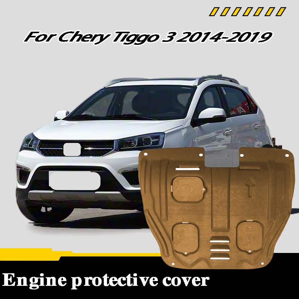 Under Engine Guard Plate For Chery Tiggo 3 2014-2019 1.6L Mud Fender Cover Mudguard Protector Front Underbody Shield