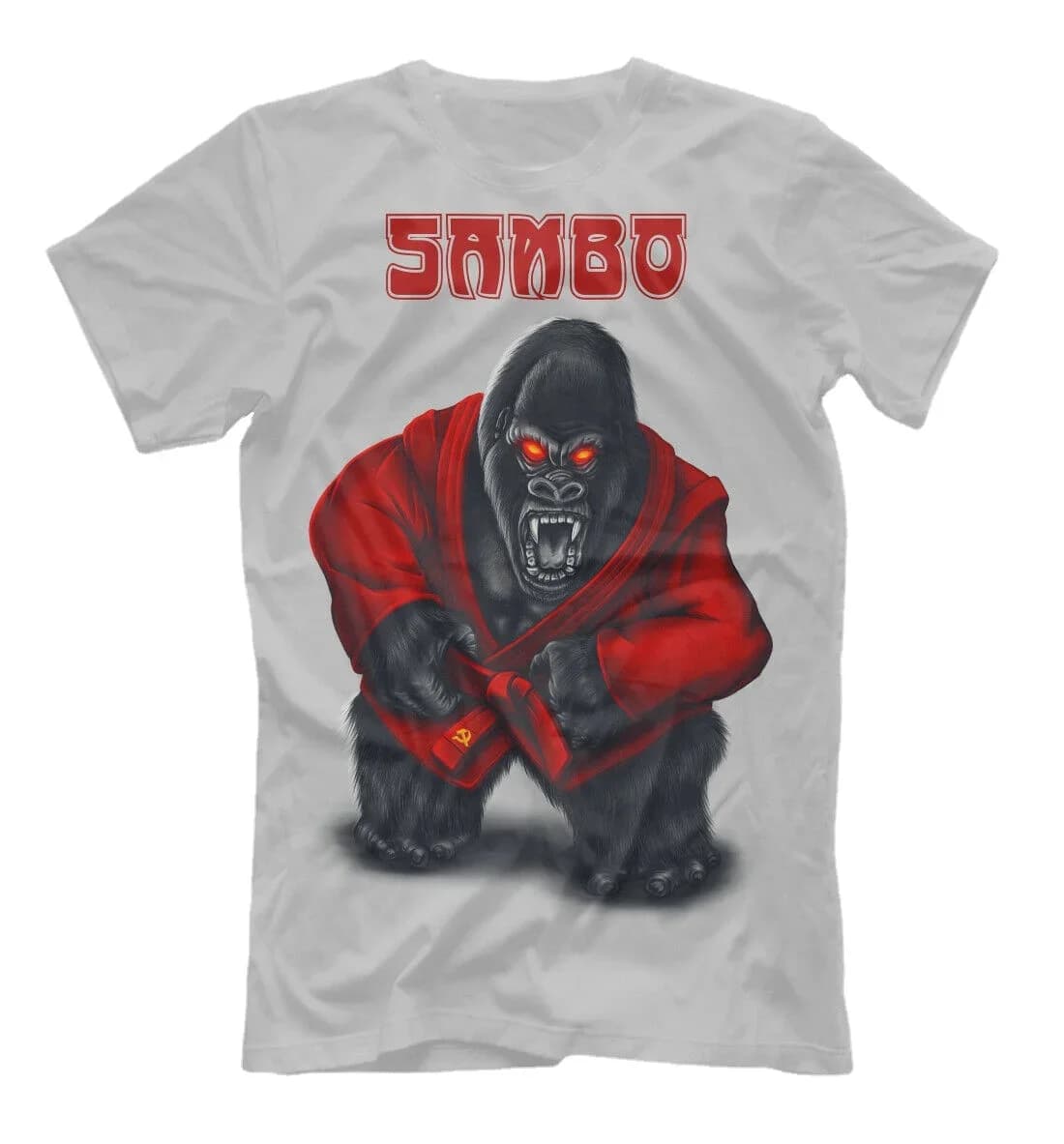 SAMBO USSR Gorilla Fight Sport Russian Martial Art T-Shirt. Summer Cotton Short Sleeve O-Neck Mens T Shirt New S-3XL