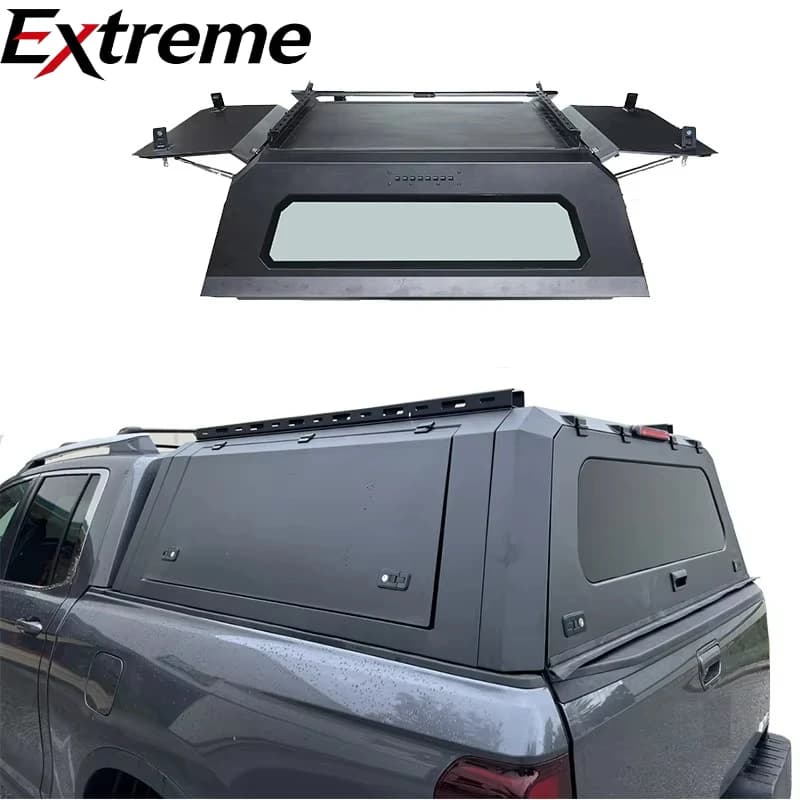extreme:Hot Sale Rainproof Hardtop Canopy for Pickup Trucks Stainless Steel and Aluminum Alloy Fits F-150 Silverado Hilux