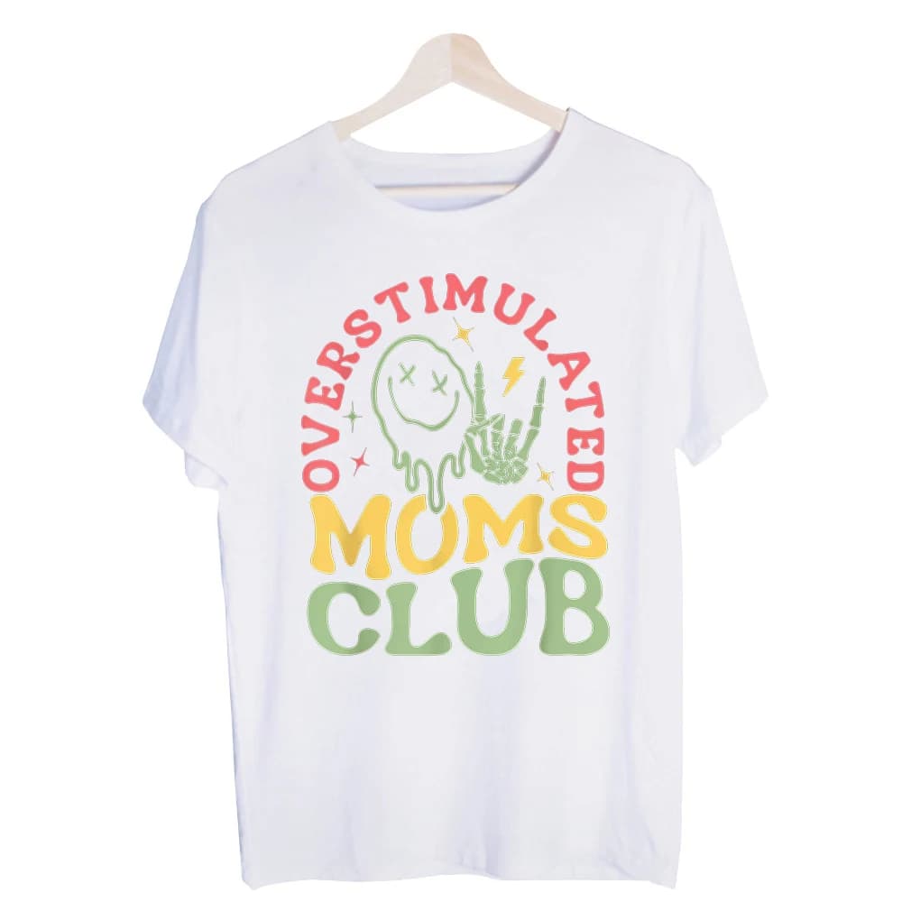 Women's Smiley Face and Skeleton Hand Slogan Graphic Tee, Short Sleeve Crew Neck T-Shirt for Casual Daily Wear