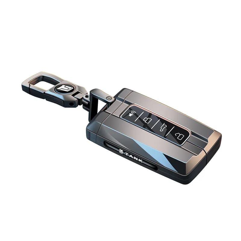 Premium Zinc Alloy Key Cover Case for Tank 300/400/500/500 Hi4-T/700/800 - Protective Key Fob Shell Keychain