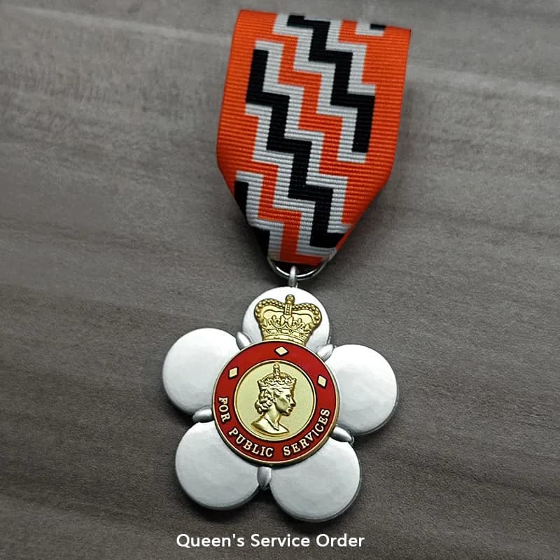 Copy of the Queen's Service Medal of the New Zealand Honorary Classic Medal