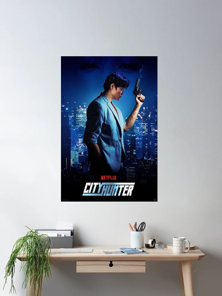 City Hunter Movie Art Print Canvas Poster, Living Room Decor, Home Wall Picture