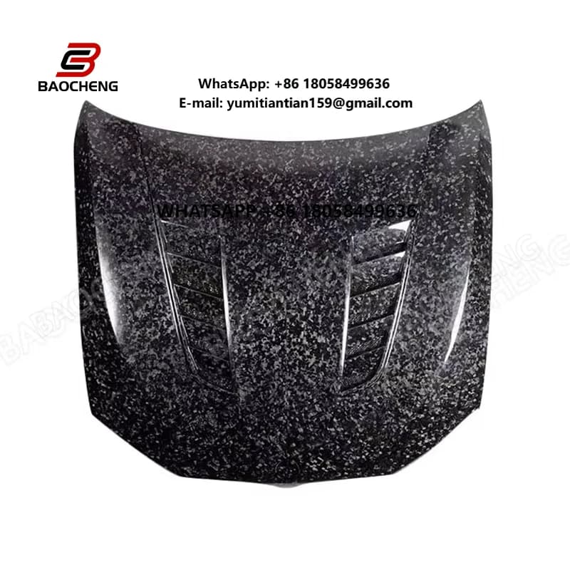 3K Twill for  F90 M5 G30/G38 High Quality Forged Dry Carbon Fiber Car Engine Hood Cover Car Parts