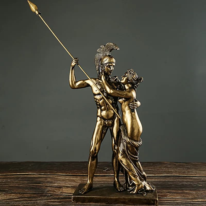 Greek Mythological Figures, Retro Resin Sculptures, Home Decor, Tabletop Decorations, God of War, Venus Statue, Handicrafts