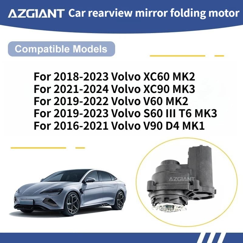 For Volvo XC60 MK2 2018-2023/XC90 MK3 2021-2024/V60 2019-2022/S60 III T6 2019-2023 Car rearview mirror folding motor module