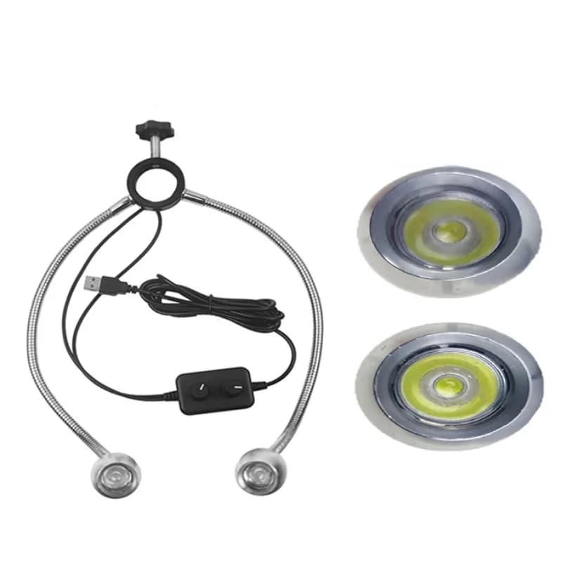 25mm/32mm Industry Microscope Dual LED Light Illuminator Lamp Spot Light Lamp Fill Microscope Cell Phone Electronics Repair