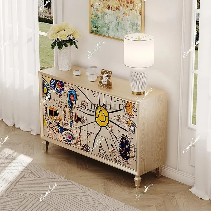 French painting abstract living room decoration entrance household bedroom bedside cabinet  FT