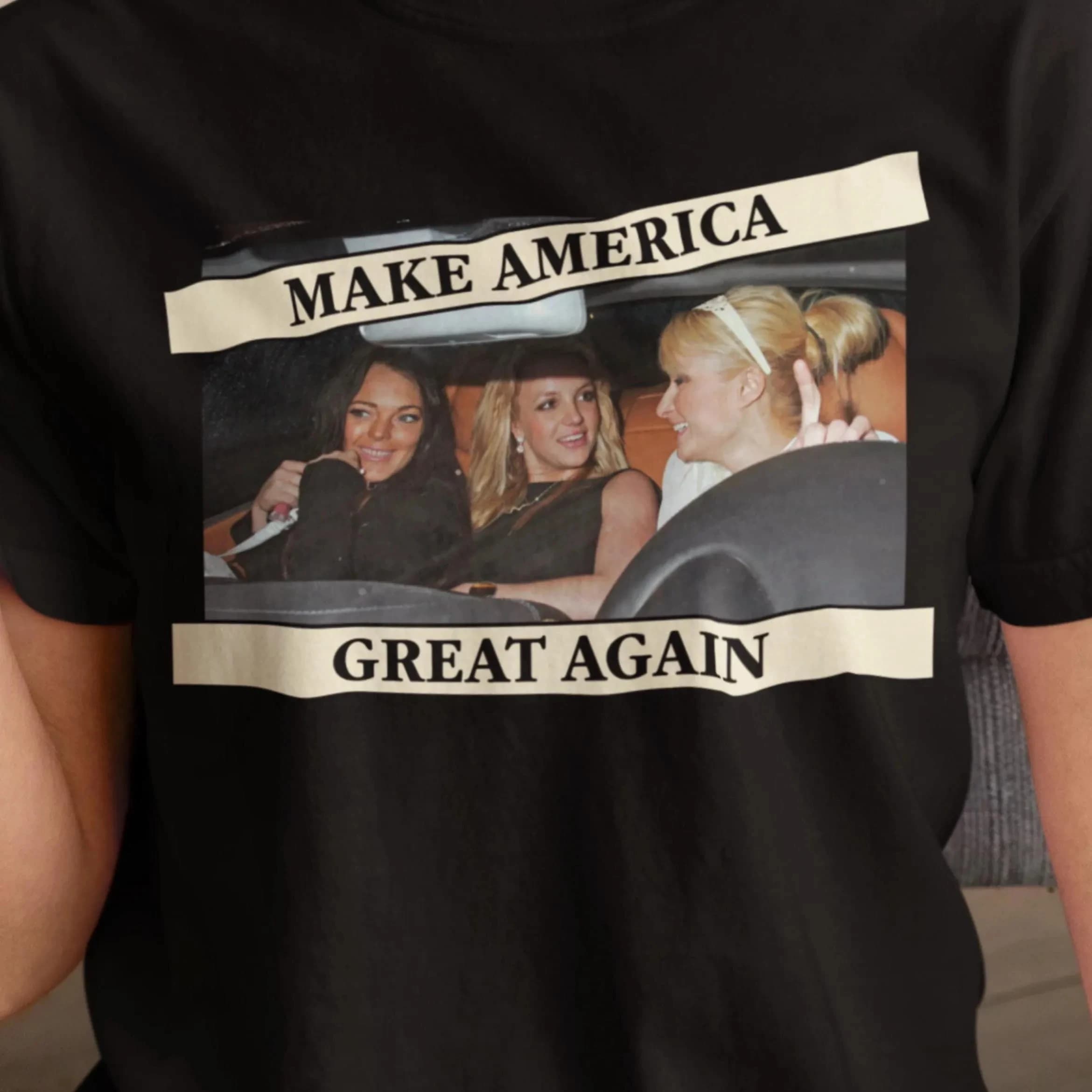 Britney Spears Make America Great Again T Shirt Funny Graphic Tees Men Women 2026 New Summer Casual Cotton Top Unisex Streetwear