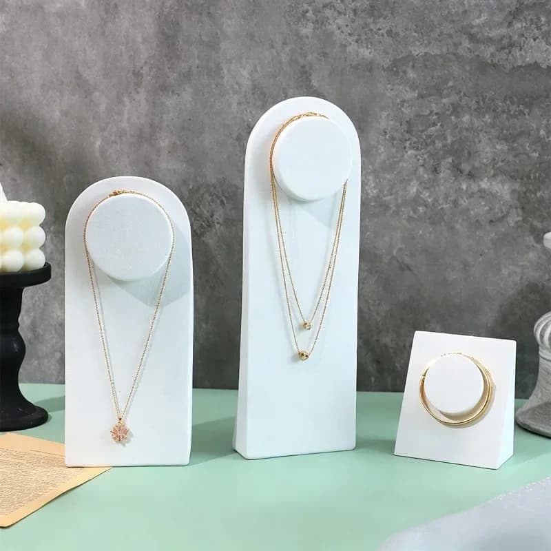 Resin Bracelet Stand Vertical Multipurpose Necklace Organizers Stand Jewelry Store Display Holder Modern Trinkets Photo Props