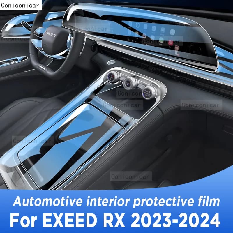 For EXEED RX 2023 2024 Panel Navigation Screen Automotive Interior TPU Protective Film Cover Anti-Scratch Sticker