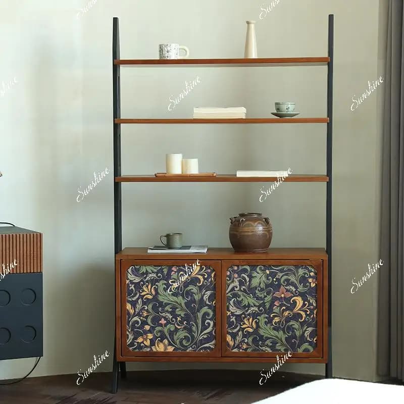 Solid wood antique rack living room retro porch locker