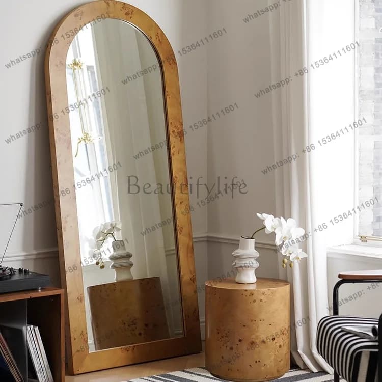 French pomegranate full-length mirror sticker medieval retro style high definition ultra-white without bronze mirror