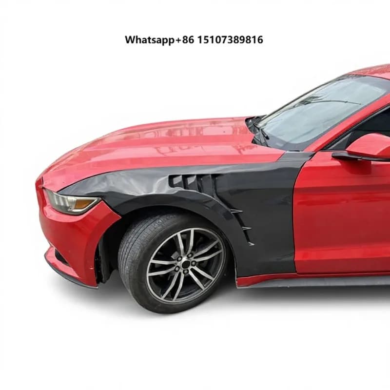 EJW 2015-2017 for Mustang Body Kit Carbon Fiber Fenders Black 100% Fitment Modified Special Perforated Design New