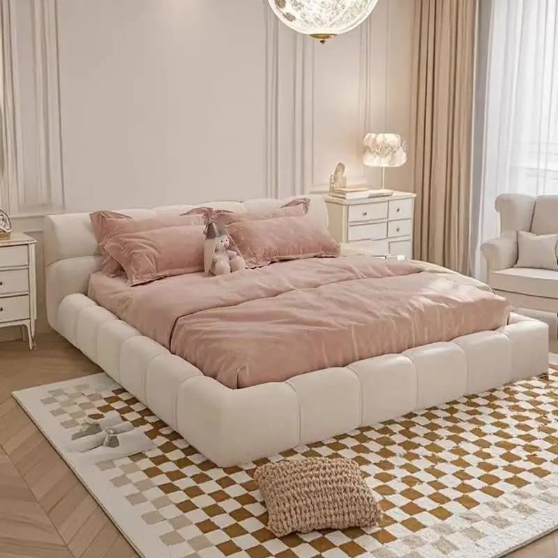 Insert Base Set Double Bed Frame Medium Range Modern Luxury Loft Double Bed Bedroom Storage Adults Schlafzimmer Bett Furniture
