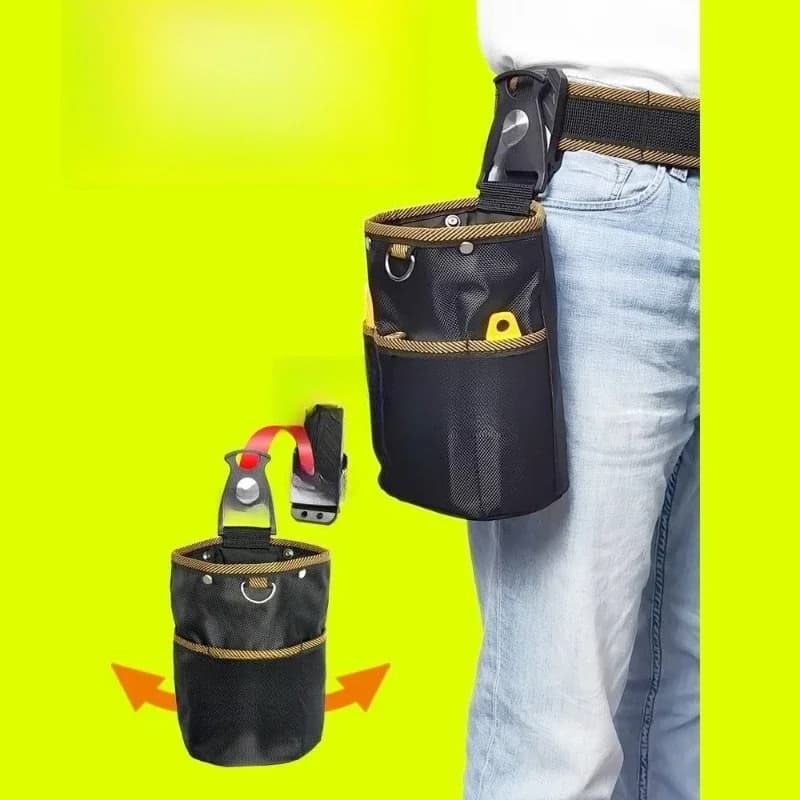 Rotary quick hanging tool kit Woodworking electrician Waist hanging bag Tool waist bag Weak current maintenance parts bag