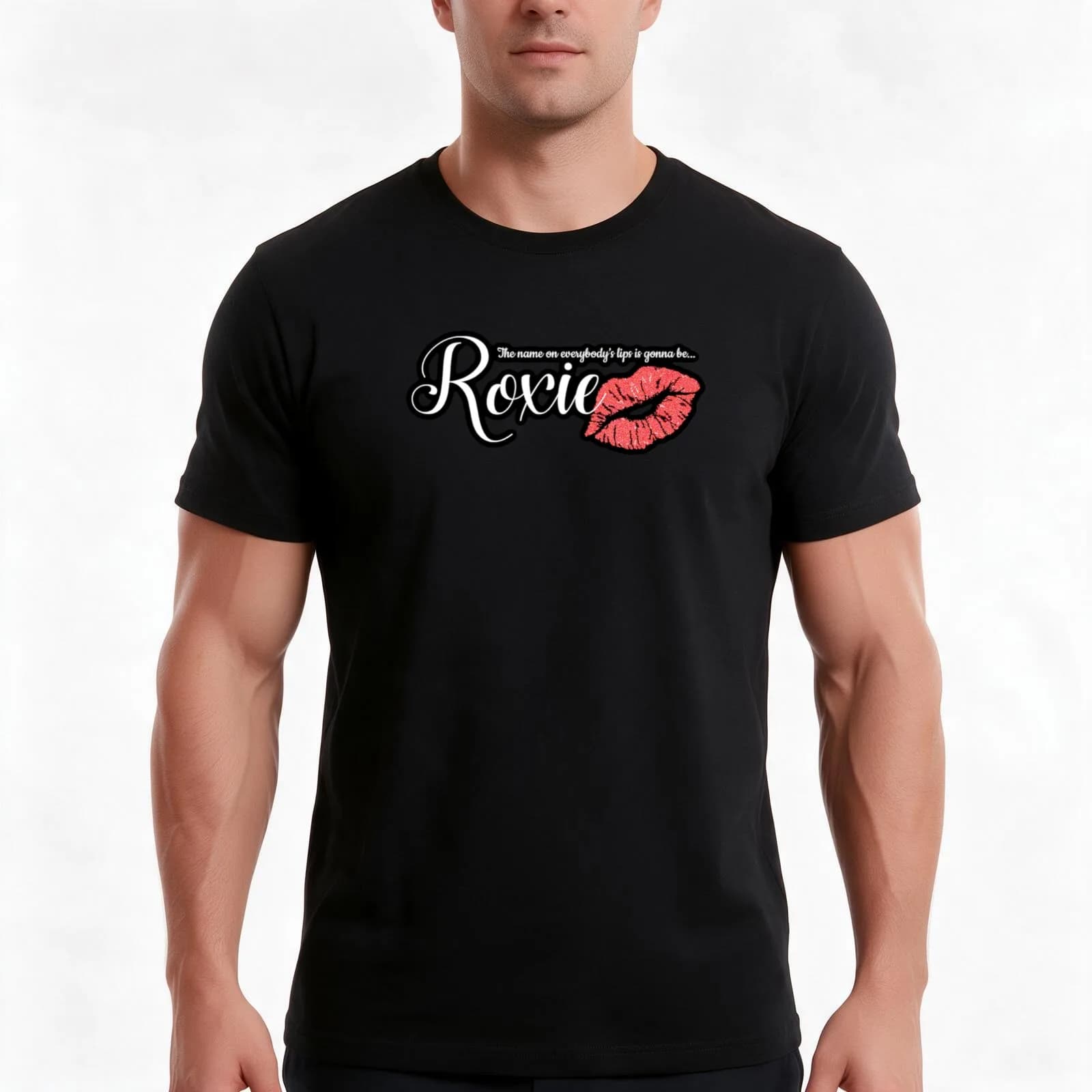 Roxie - Chicago T-Shirt, Summer Casual Cotton Tee, Oversized Streetwear Tops, Vintage Graphic Print, Loose Fit Short Sleeve
