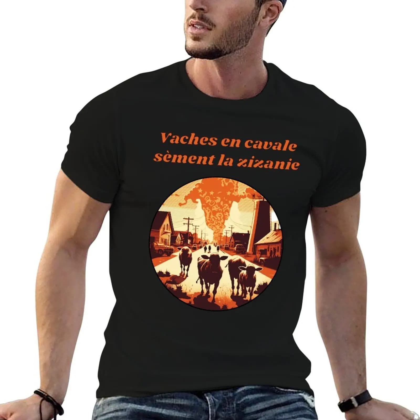 Zizanie T-Shirt sublime topping cotton t shirt men