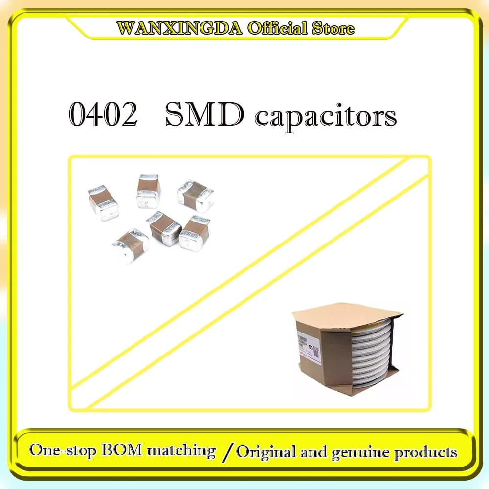 0402 SMD capacitance 100Pcs 10000Pcs 1nF 1.2nF 1.5nF 1.8nF 2nF 2.2nF 2.7nF 3nF 3.3nF 3.6nF 4.7nF 5.6nF 8.2nF