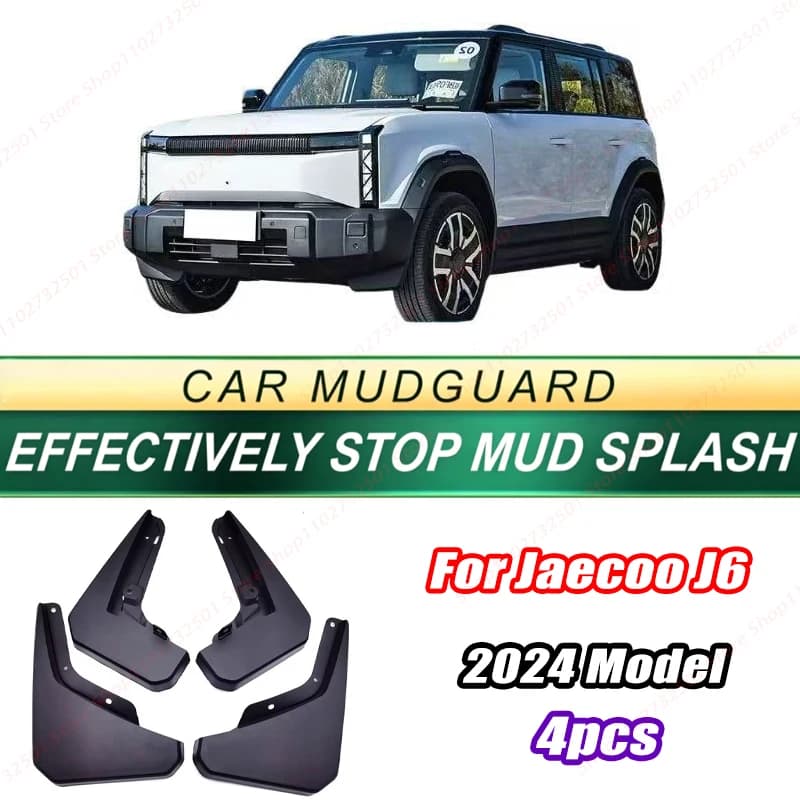 For Jaecoo J6 2024 Model 4PCS Front Rear Mud Flaps Splash Guards Fender Mudguards Auto Accessories