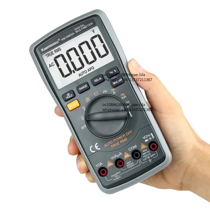 03A Industrial High-Precision Automatic Distance Measuring Smart Digital Multimeter NCV 1000V AC DC