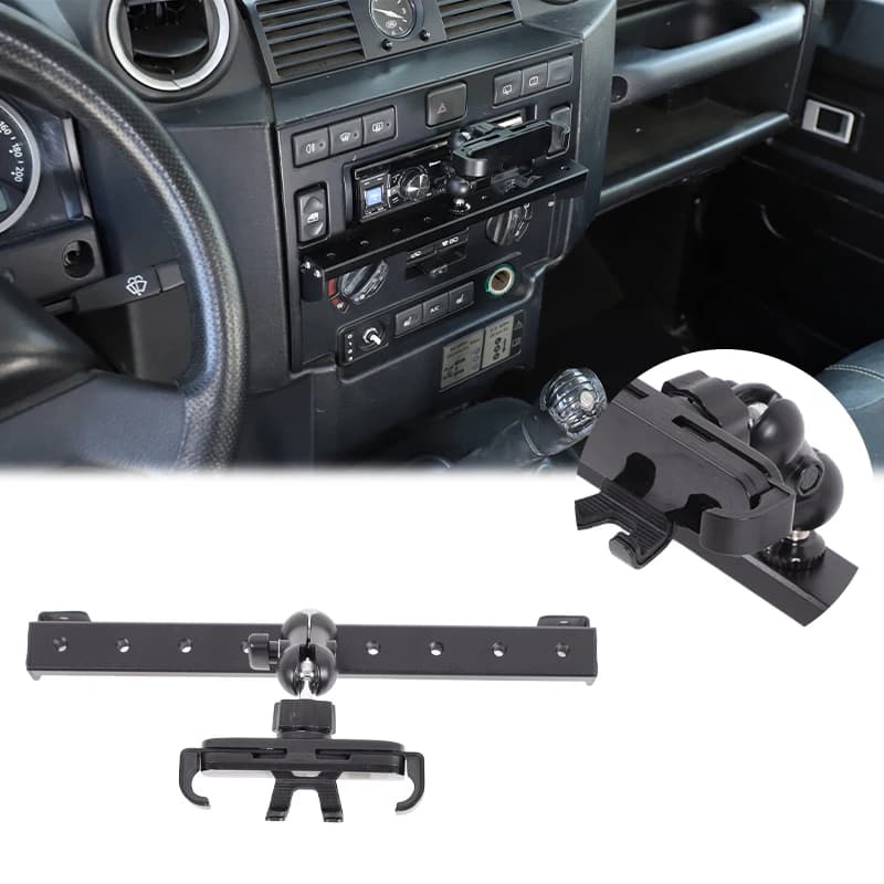For Land Rover Defender 90 110 130 2004-2018 Aluminum Alloy Car Central Control Multi-function Mobile Phone Holder Accessories