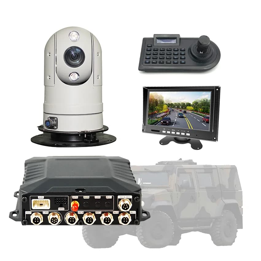 1080P Car Roof Top PTZ Camera Kit with Long Range IR IPC and Night Vision 20X/30X/33X Vehicle Monitoring System