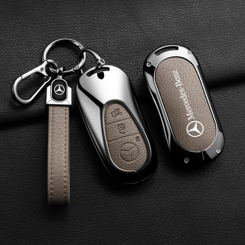 Keyring Protector Car Remote Cover Shell Holder For Mercedes Benz C S E Class GLC W206 W214 W223 E300 C260 C300 S450 S500