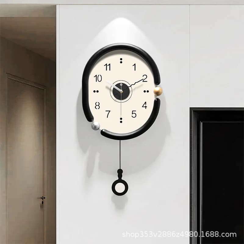 Zml new premium decorative wall clock - living room clock, creative artistic silent wall clock