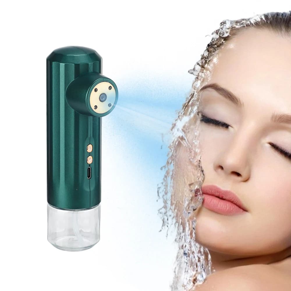 Nano Facial Mist Sprayer - Portable Face Steamer Oxygen Injector Airbrush for Skin Hydration