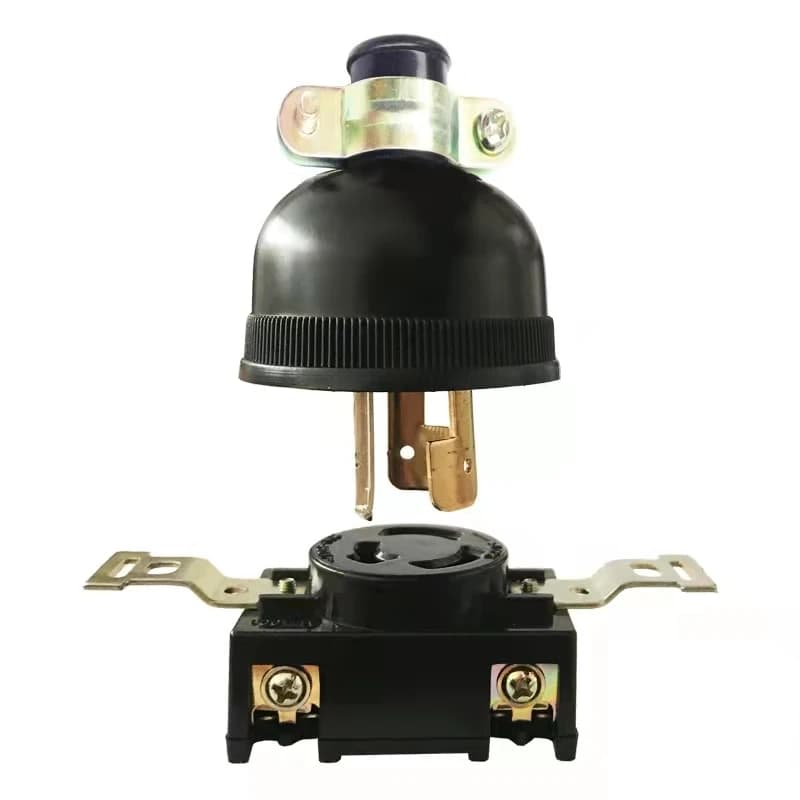 2PC Original  generator plug 3KW5KW8KW all-copper American socket household 220V three-hole plug