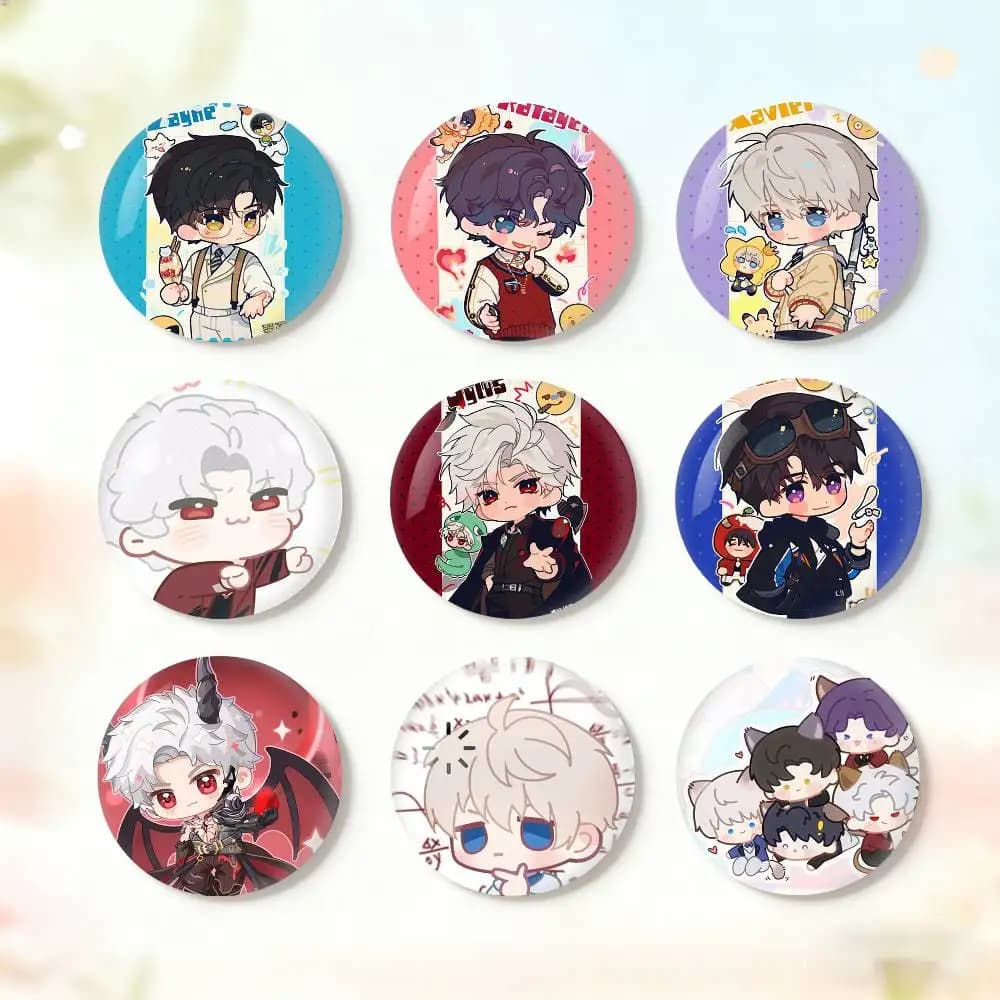 Game L-Love and D-Deepspace Badge Creative Pins Brooch for Bag Clothes Hat Decor Gifts Fans Collect