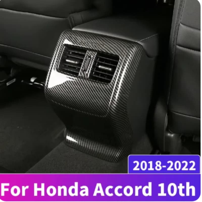 ABS Car Rear Air Conditioning Vent Outlet Protective Trim Cover Sticker For Honda Accord 10th 2018-2022 Car Styling Accessories