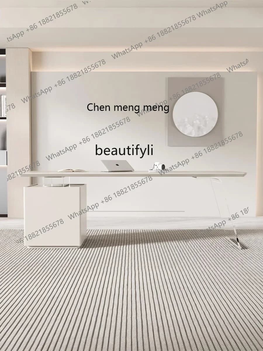 E153  Cream Style Acrylic Suspension Desk Light Luxury Study Home Desk