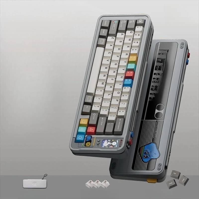 Mechanical aluminum and HiFi customized three-mode mechanical keyboard, gaming keyboard
