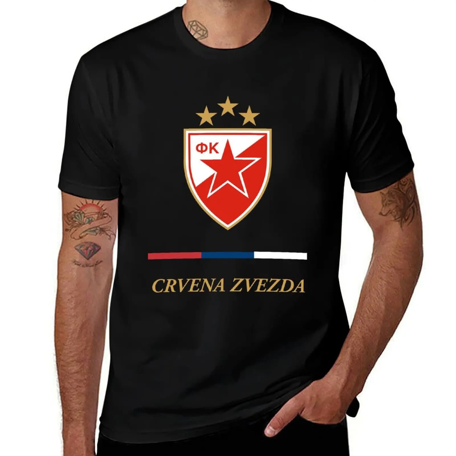 Crvena Zvezda FK T-Shirt summer tops tees mens workout shirts