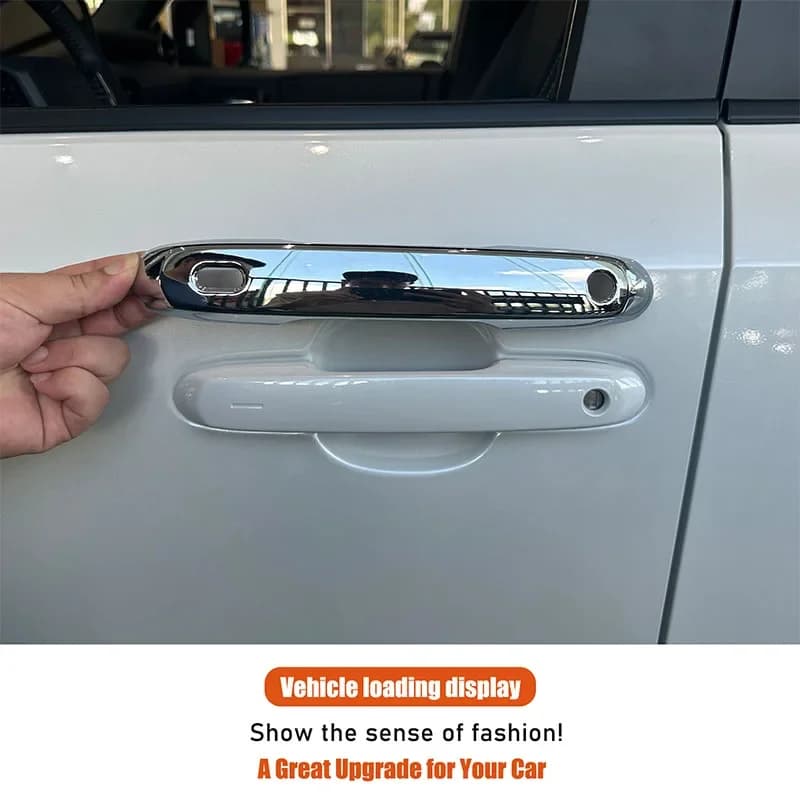 For Toyota Land Cruiser Prado Lexus GX 2024+ABS Black Car Styling Exterior Handle Cover Sticker Car Exterior Accessories 4Pcs