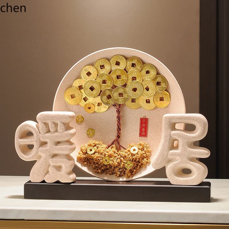 DSA Home and Wanshixing Ornaments Warm Home Decorations TV Cabinet Wine Cabinet Entrance New Chinese House Moving Gifts
