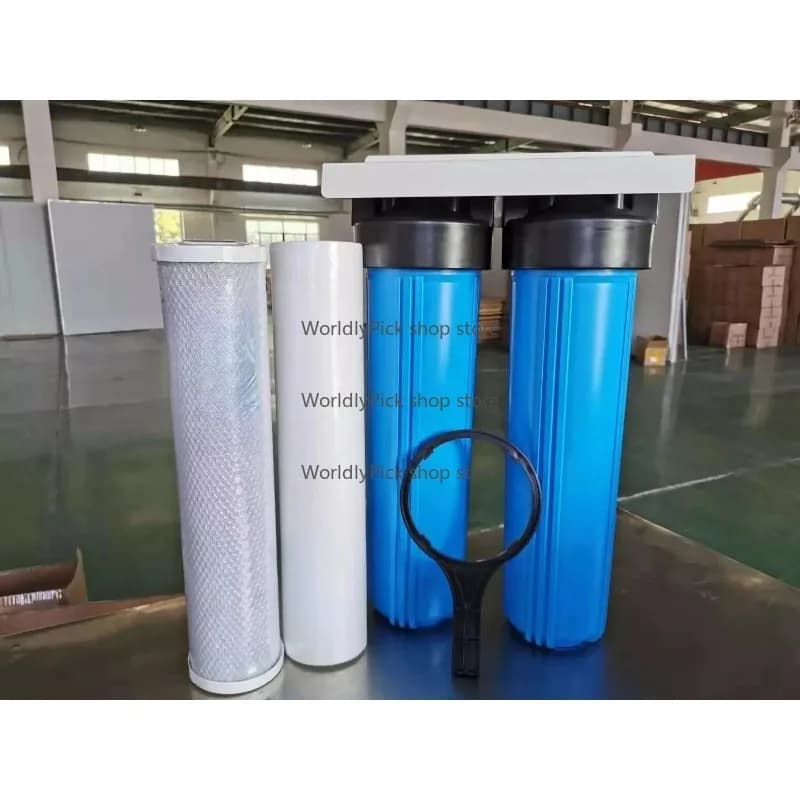 Jumbo 4.5x20 Inch Blue PP Water Filter Housing 3-Stage 10 Inch Diameter for Water Purification Systems