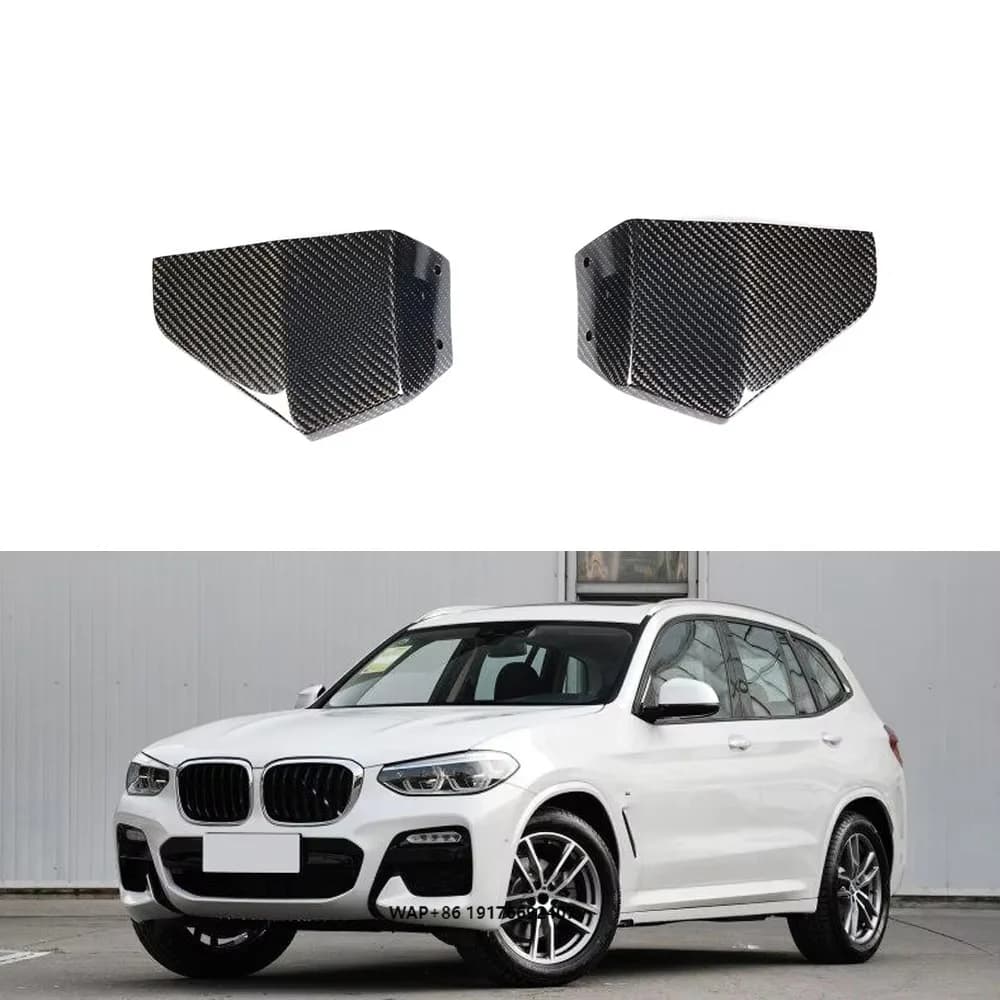 Carbon Fiber X3 Front Winglet Splitters forBMW X3 G01 M40i Sport Utility 4-Door 2018 2019