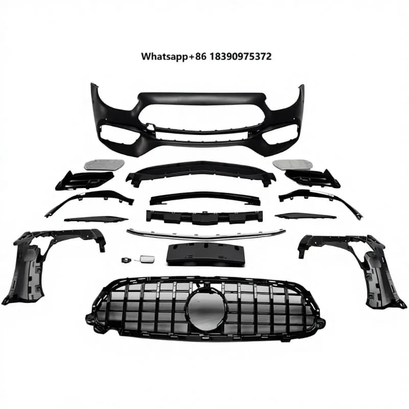 2021y  E Class W213 E63 PP Performance Kit Front Bumper Car Grills Muffler Rear Diffuser Exhaust Tips Perfect Fitment Body Kit