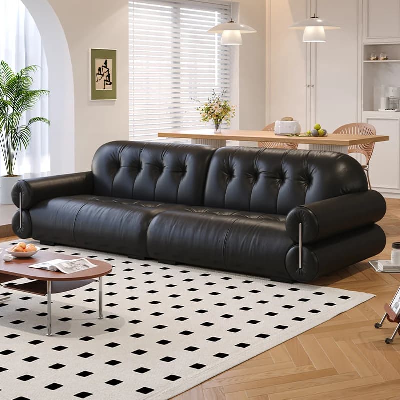Leather Genuine Living Room Sofa Chair For Leisure Modern Living Room Sofa Nordic Luxury Sillones Comprimidos Hotel Furniture