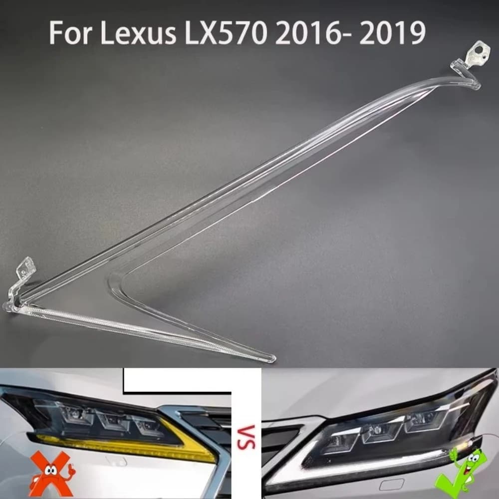 Placa guía  luz DRL para faro  coche, tubo  luz diurna, Ojo  Ángel, para Lexus LX570 2016-2019