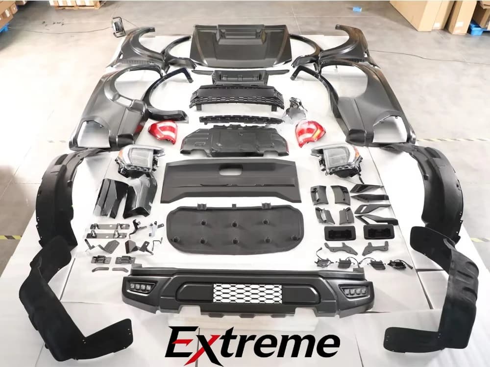 Facelift Bodykit for Ranger 2012-2020 to F150 2022 with Side Mirror Rear Bumper Kit for Ranger Raptor Camioneta Bodykit