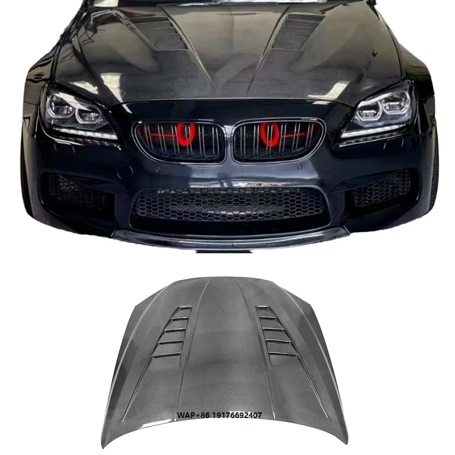 2011-2016 forBMW 6 Series F06 M6 Front Engine Hood Cover Bodykit Dry Carbon Fiber Bonnet New Condition