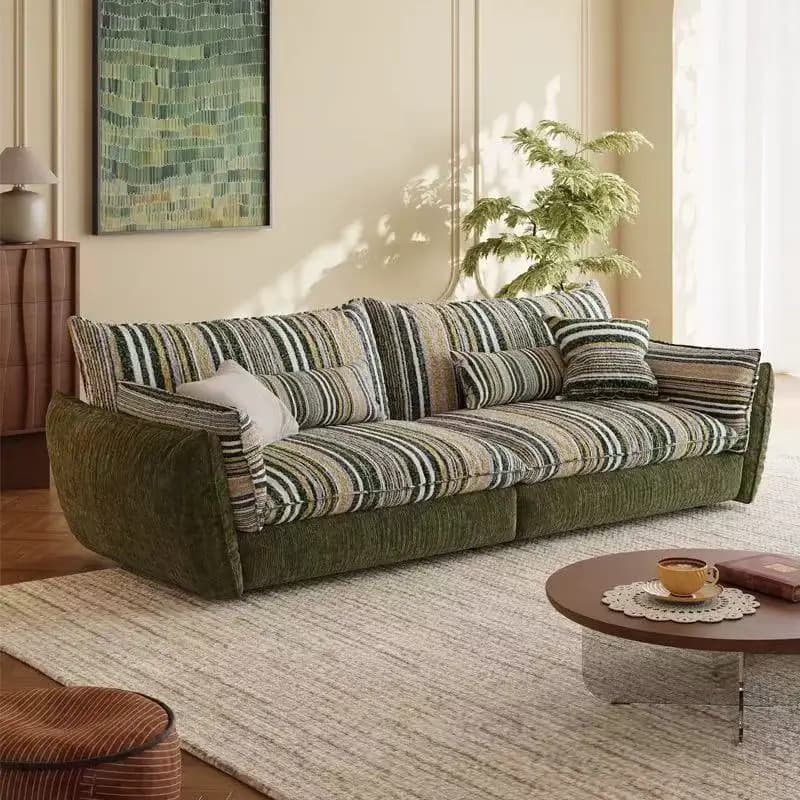 Orange European Living Room Sofas High Back Dark Green Lazy Living Room Sofas Lounges Japanese Divano Soggiorno Sofa Furniture