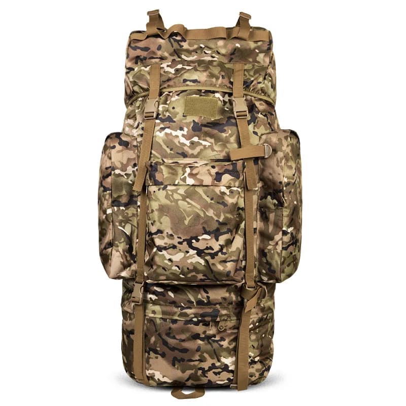 Outdoor tactical camouflage casual backpack 115L waterproof mountaineering bag sports camping men's backpack
