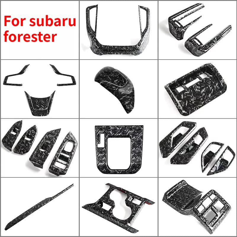 For Subaru Forester 2025 2026 LHD RHD Self-Adhesive Carbon Fiber Pattern Sticker Body Protection Car Decoration Accessories