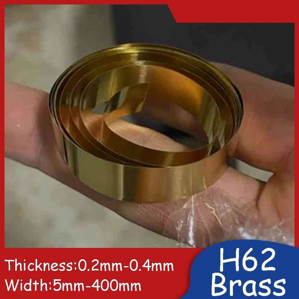 Brass Strip Thermal Conductive Metal Strips 0.2mm 0.3mm 0.4mm Thickness DIY Electronics Supplies